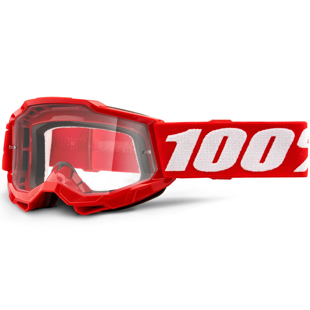 100% Accuri2 Youth Goggles Red w/Clear Lens