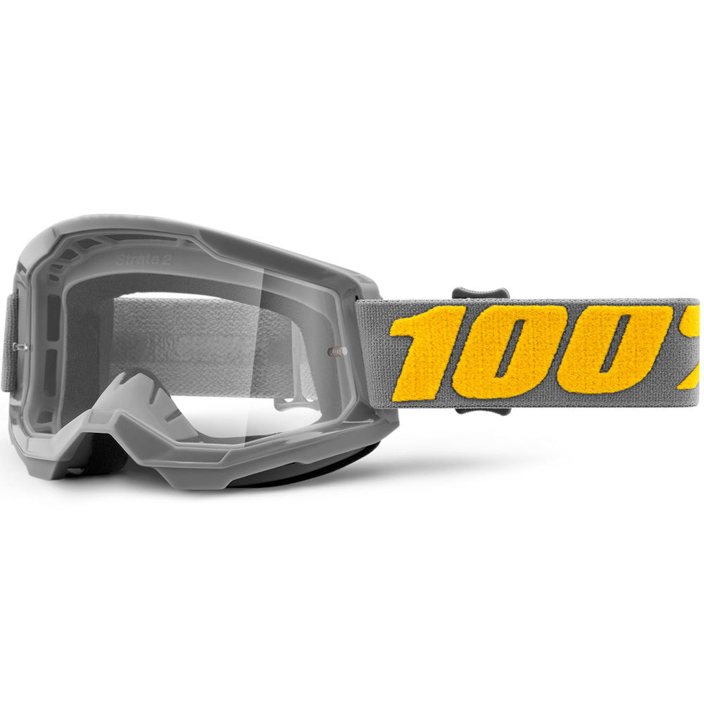 100% Strata2 Goggles Izipizi w/Clear Lens