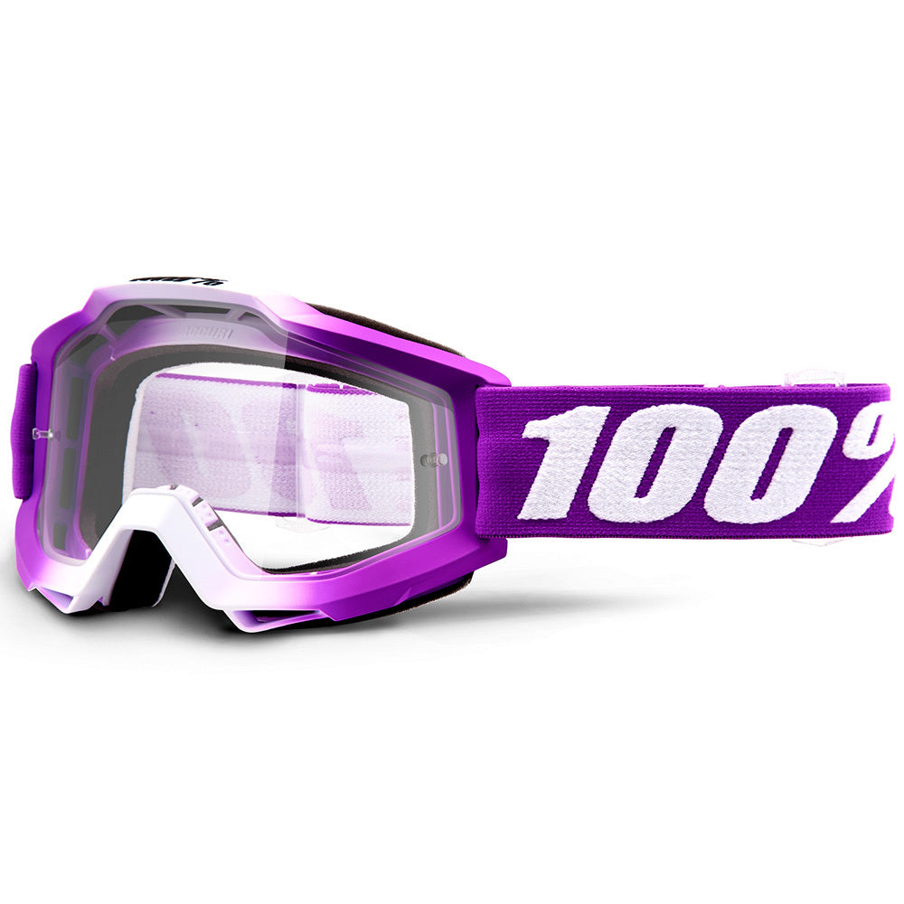 100% Accuri Goggles Framboise w/Clear Lens