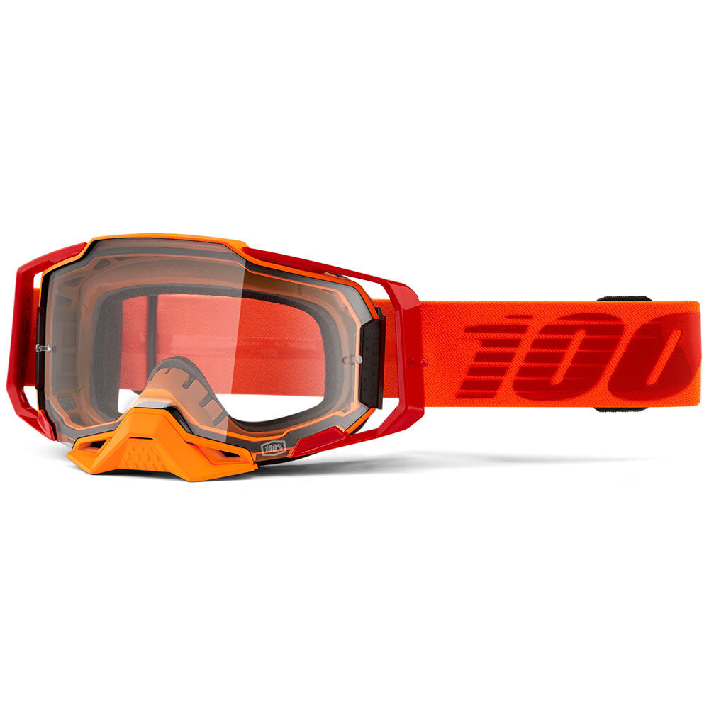 100% Armega Goggles Litkit w/Clear Lens