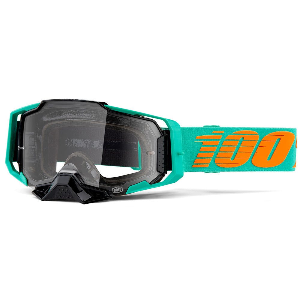 100% Armega Goggles Clark w/Clear Lens