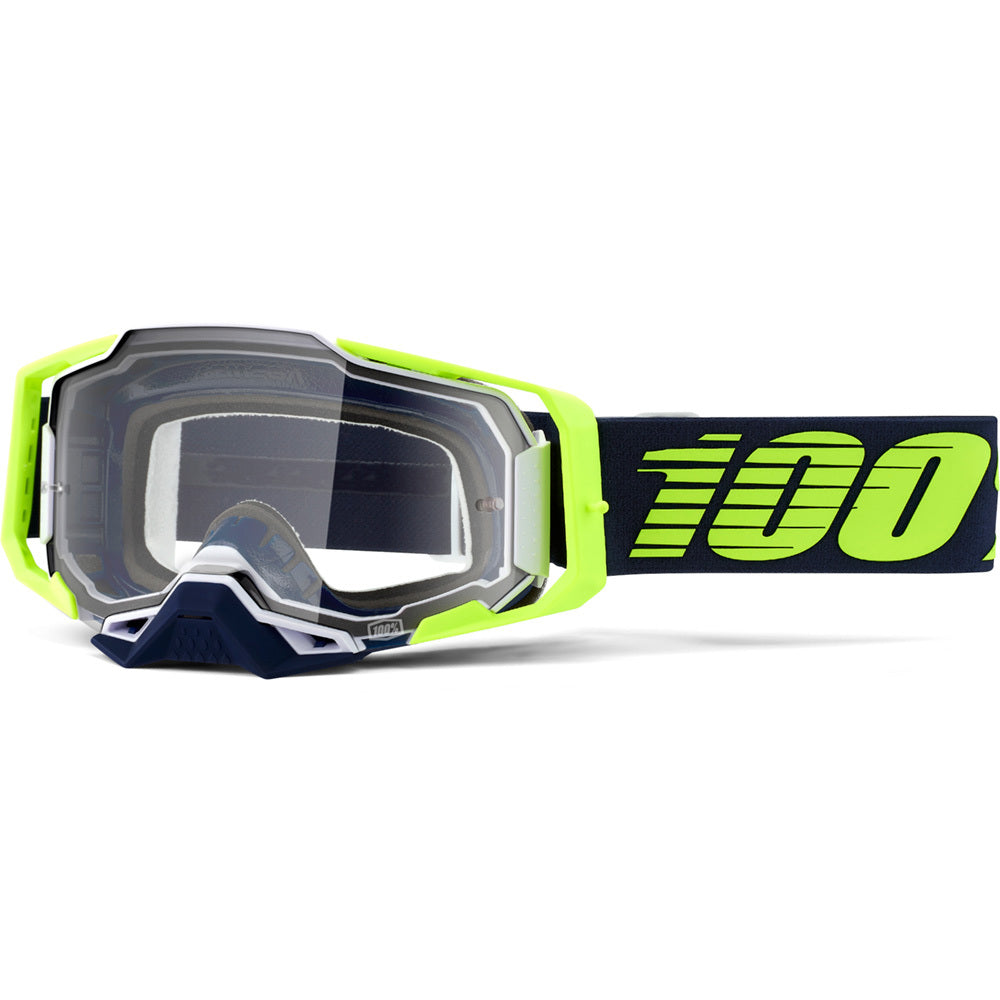 100% Armega Goggles Deker w/Clear Lens