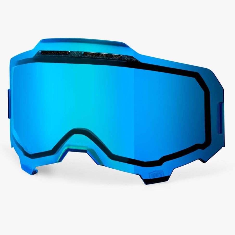 100% Replacement Dual Pane Vented Mirror Blue Lens for Armega Goggles