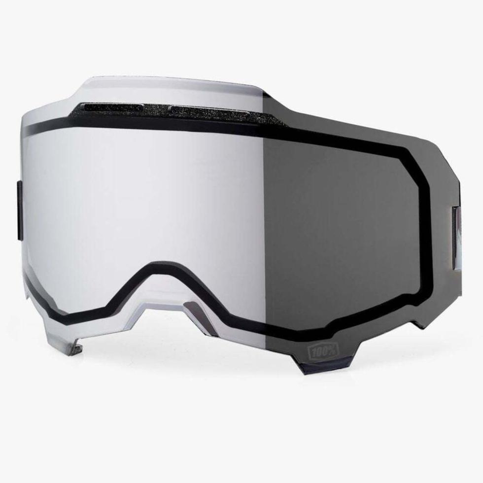 100% Replacement Dual Pane Vented Mirror Silver Flash Lens for Armega Goggles