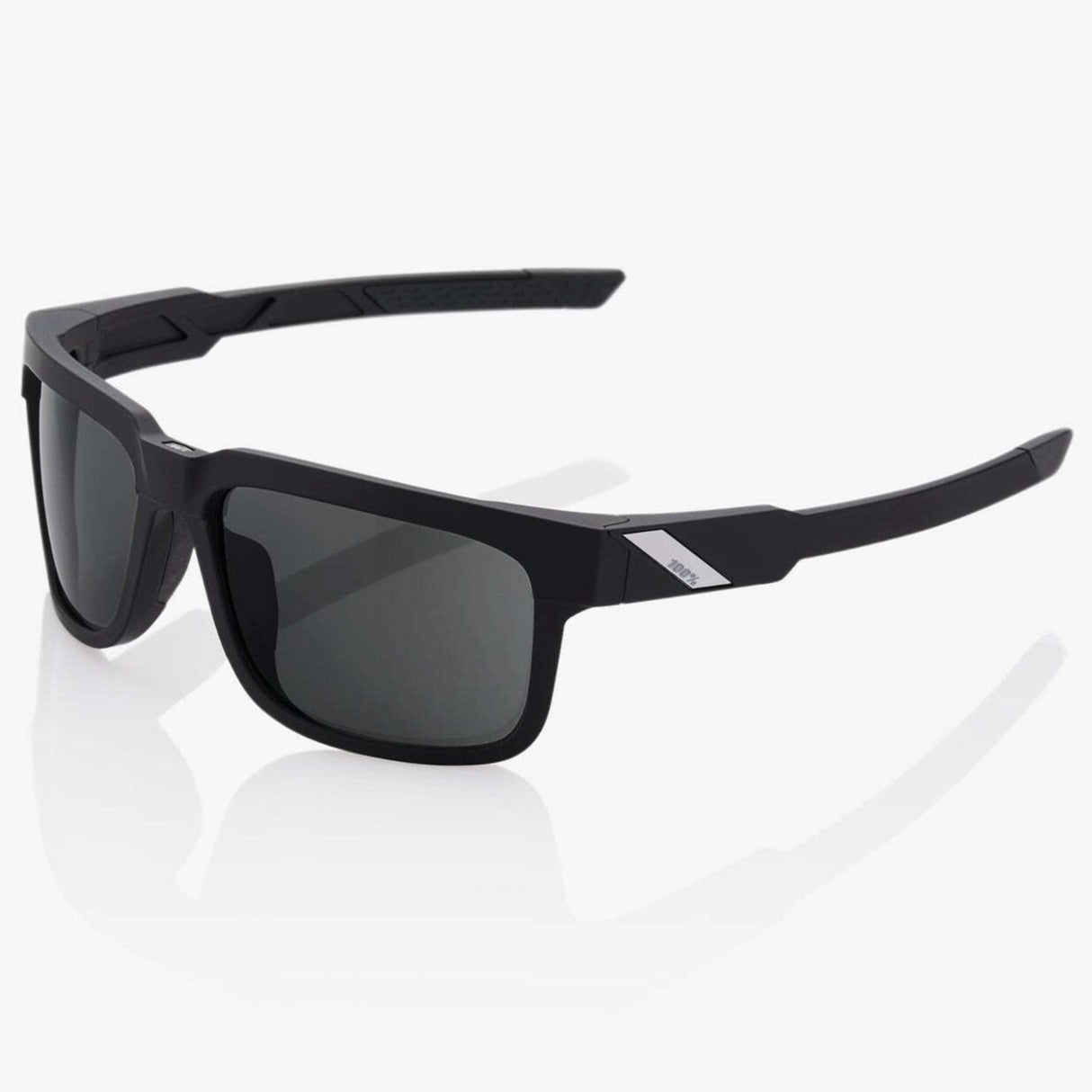 100% Type-S Sunglasses Soft Tach Black w/Smoked Lens