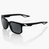 100% Centric Sunglasses Soft Tach Black w/Grey PeakPolar Lens