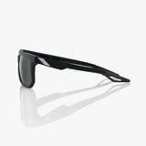 100% Centric Sunglasses Soft Tach Black w/Grey PeakPolar Lens