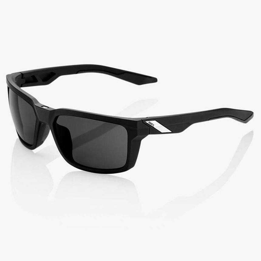 100% Daze Sunglasses Soft Tach Black w/Smoked Lens