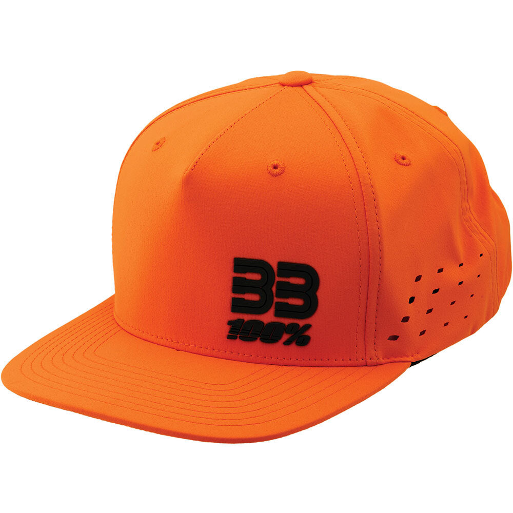 100% BB33 Drive Orange Snapback Hat