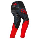 Oneal 2023 Element Camo V.22 Black/Red Youth Pants