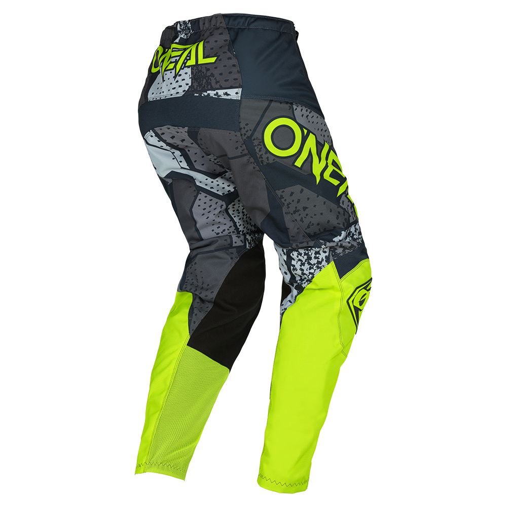 Oneal 2023 Element Camo V.22 Grey/Neon Yellow Youth Pants