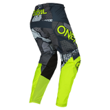 Oneal 2023 Element Camo V.22 Grey/Neon Yellow Youth Pants