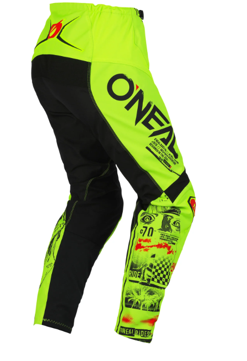 Oneal 2023 Element Attack V.23 Neon Yellow/Black Youth Pants