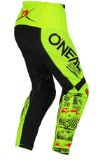 Oneal 2023 Element Attack V.23 Neon Yellow/Black Youth Pants