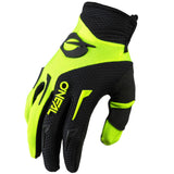 Oneal 2023 Element Neon Yellow/Black Youth Gloves - EasyR