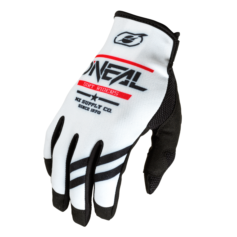 Oneal 2023 Mayhem Squadron V.22 White/Black Gloves - EasyR