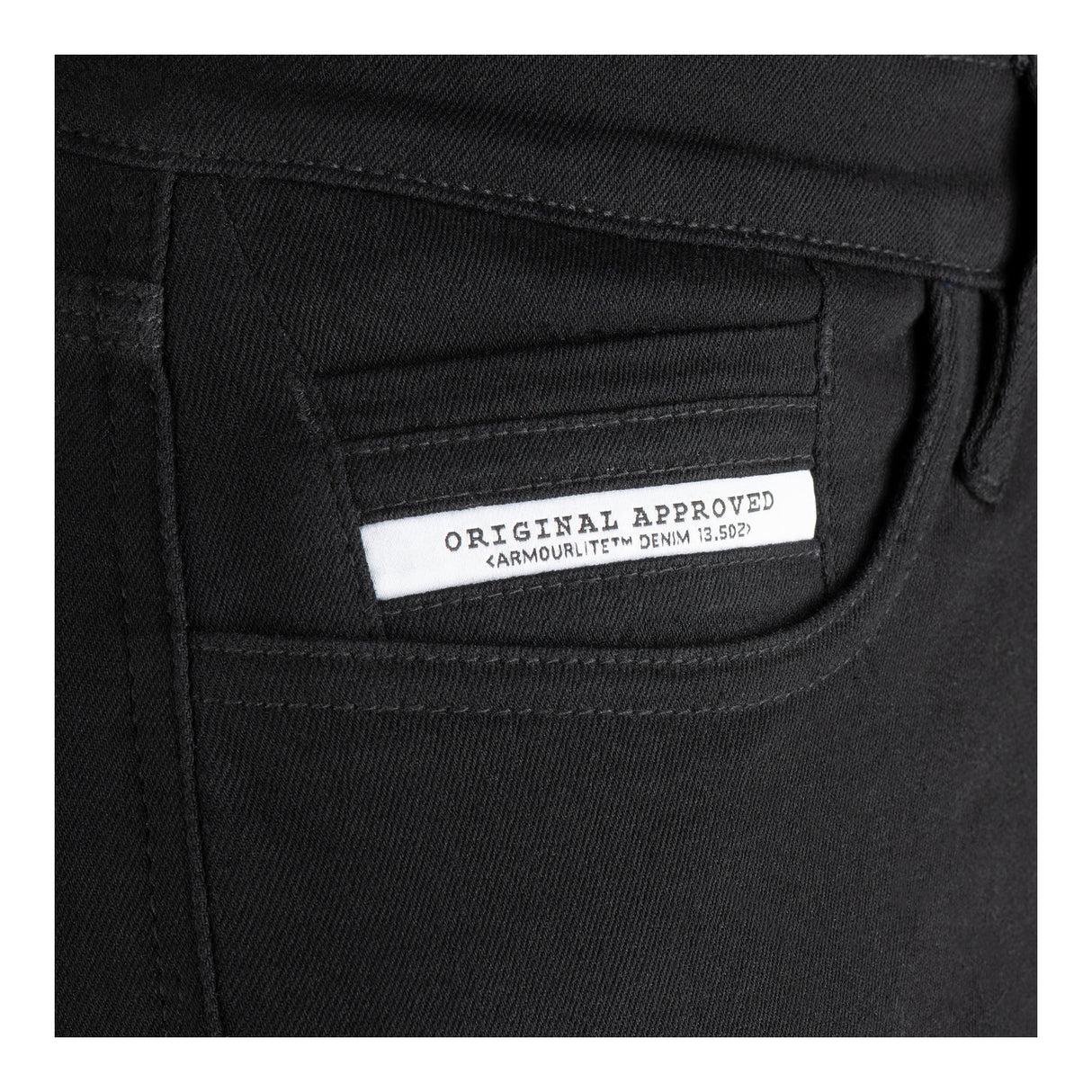 Oxford Original Approved AA Super Stretch Black Regular Jeans