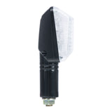 Oxford Rectangle LED Indicators w/Short Stem & Clear Lens Black (Pair)