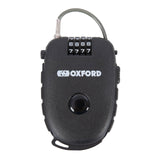 Oxford Retractable Combination Cable Lock 75cm Black