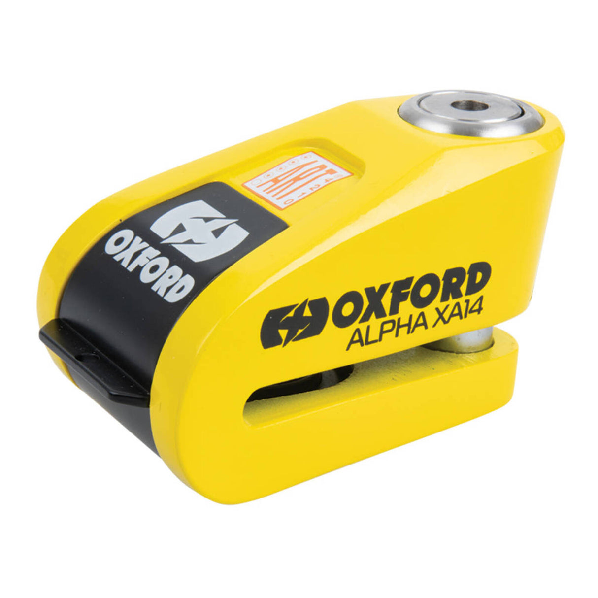 Oxford Alpha XA14 Alarm Disc Lock Yellow/Black