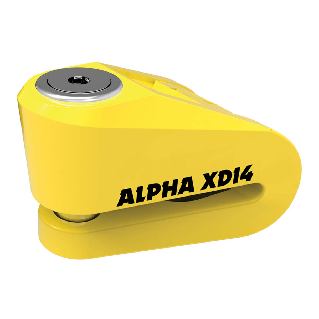 Oxford Alpha XD14 Stainless Disc Lock (14mm Pin) Yellow