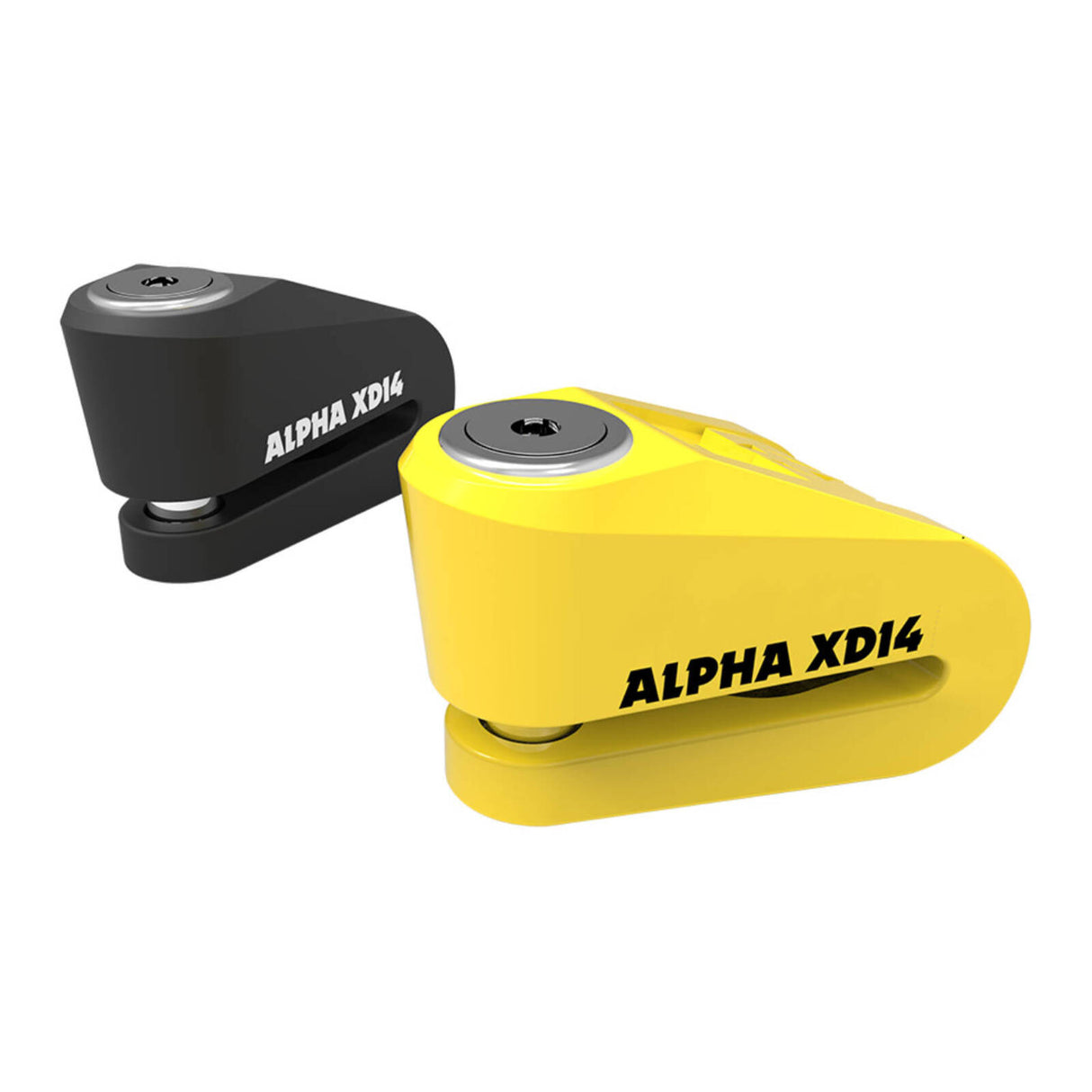 Oxford Alpha XD14 Stainless Disc Lock (14mm Pin) Yellow