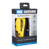 Oxford Screamer 100db Alarm Disc Lock Yelow/Black