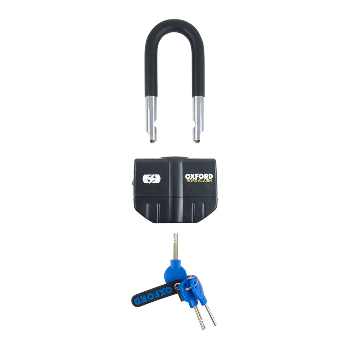 Oxford Boss Alarm 16mm Padlock Black