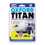 Oxford Titan 10mm Pin Disc Lock Yellow (includes Pouch)