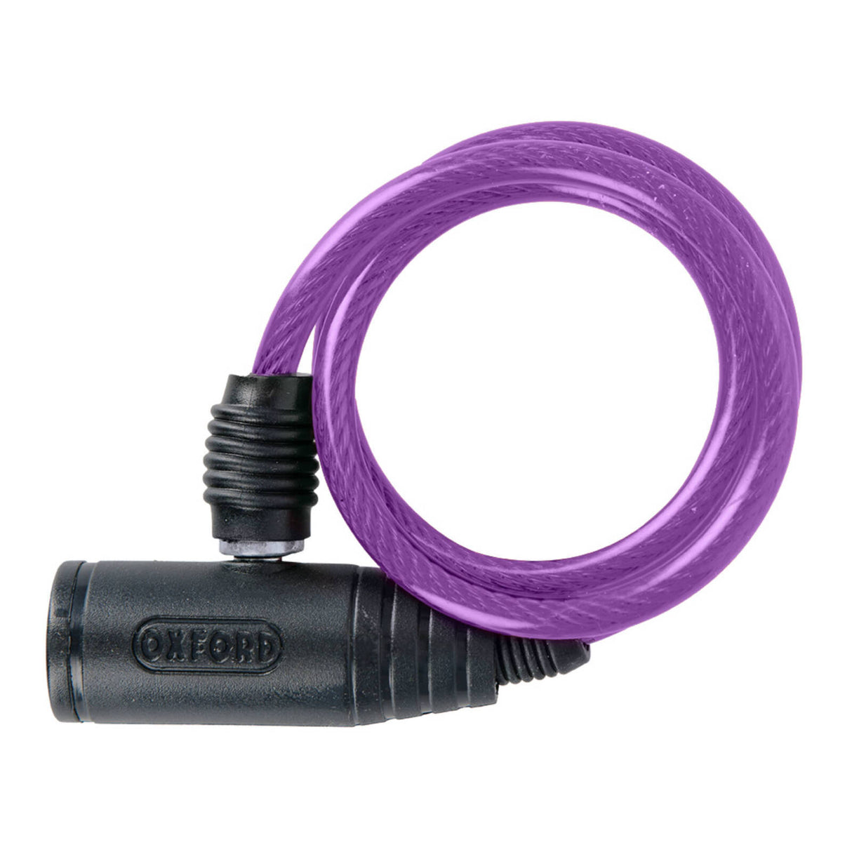 Oxford Bumper Cable Lock Purple (6mm x 600mm)