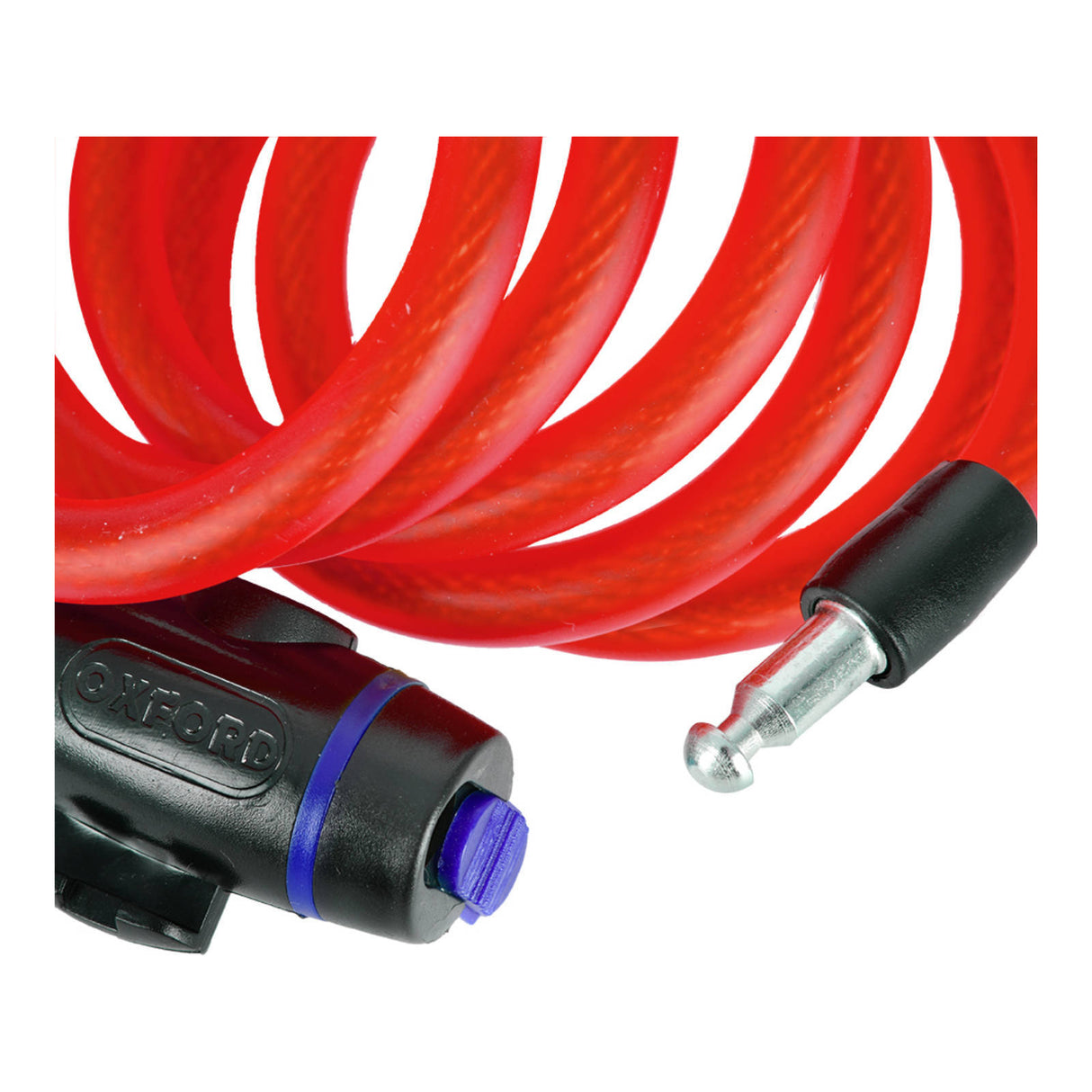 Oxford Cable Lock Red (1.8m x 12mm)