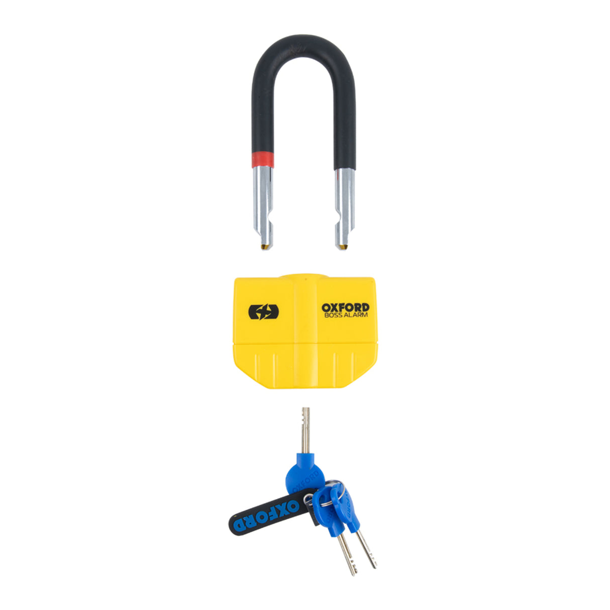 Oxford Boss Alarm Disc Lock 14mm Yellow