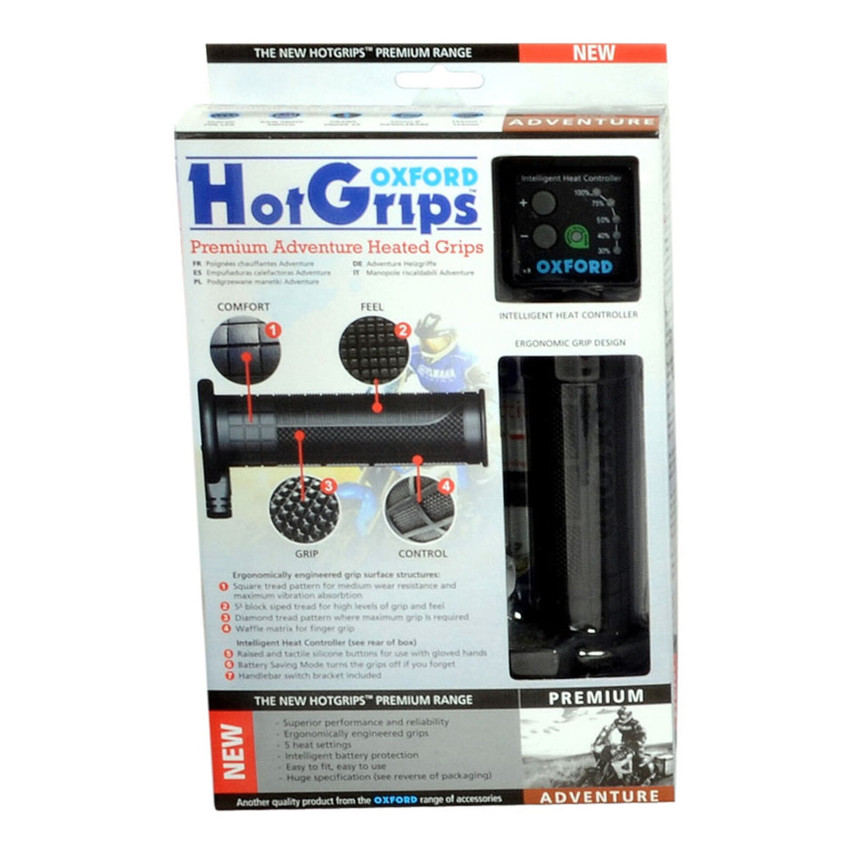 Oxford HotGrips Premium Adventure w/V8 Switch