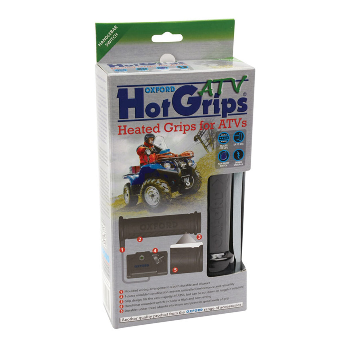Oxford HotGrips ATV Essential w/High/Low Switch