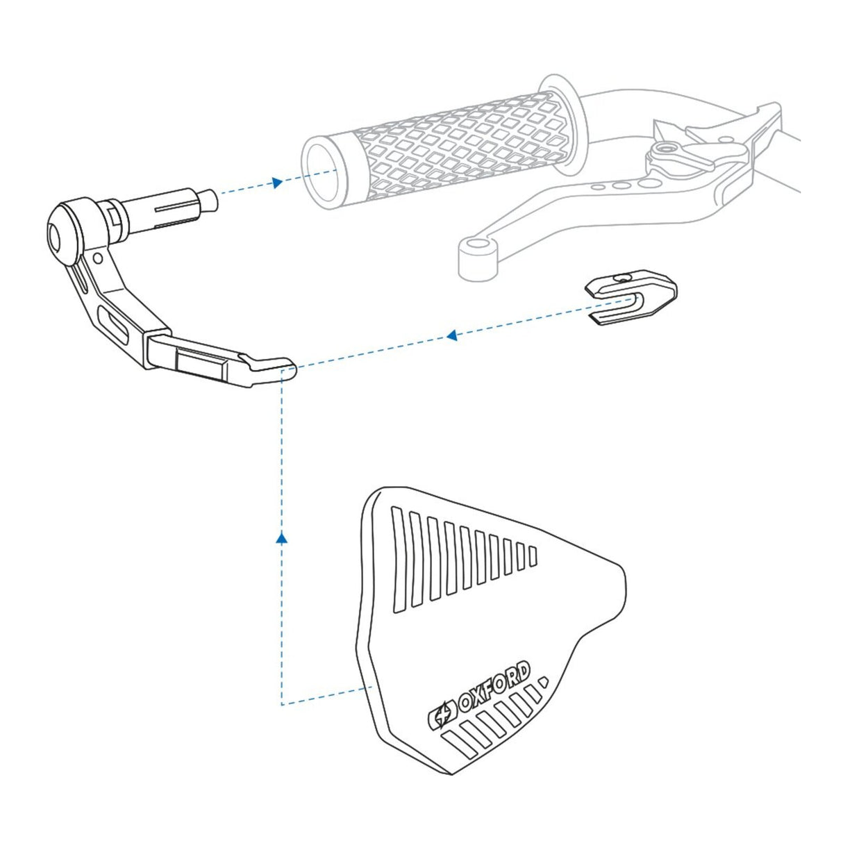 Oxford Premium Handguards w/Aluminium Lever Guards (Pair)
