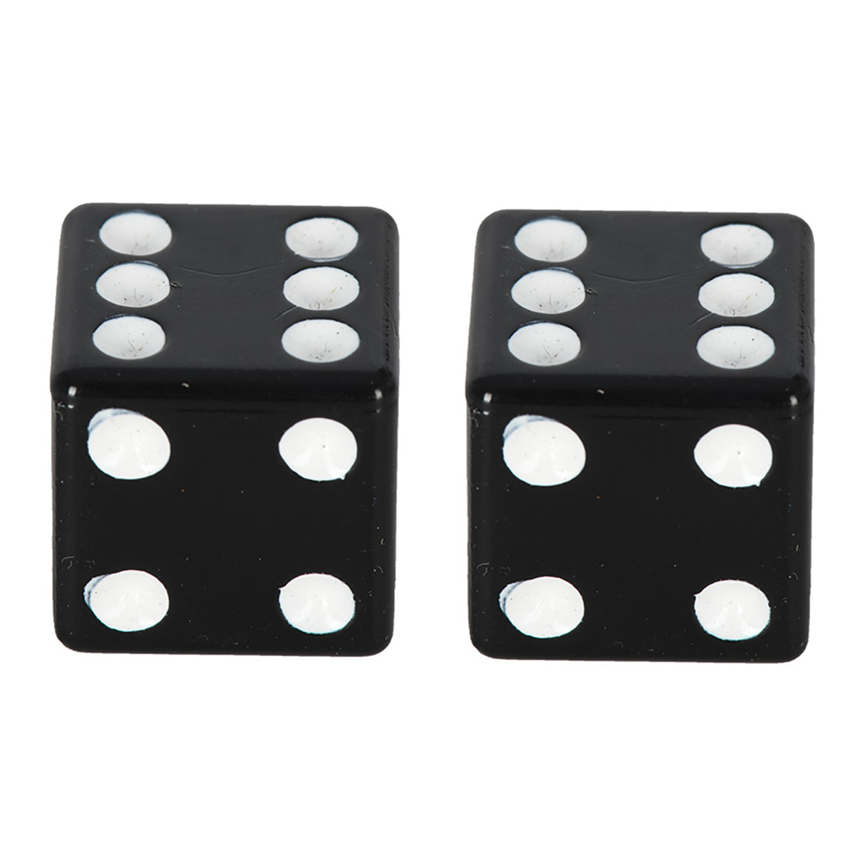 Oxford Lucky Dice Valve Caps Black (Pair)