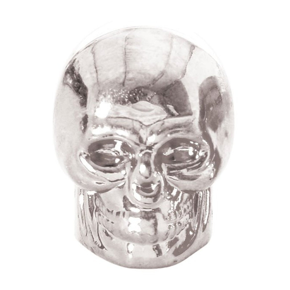 Oxford Valve Caps Skull Pair Silver