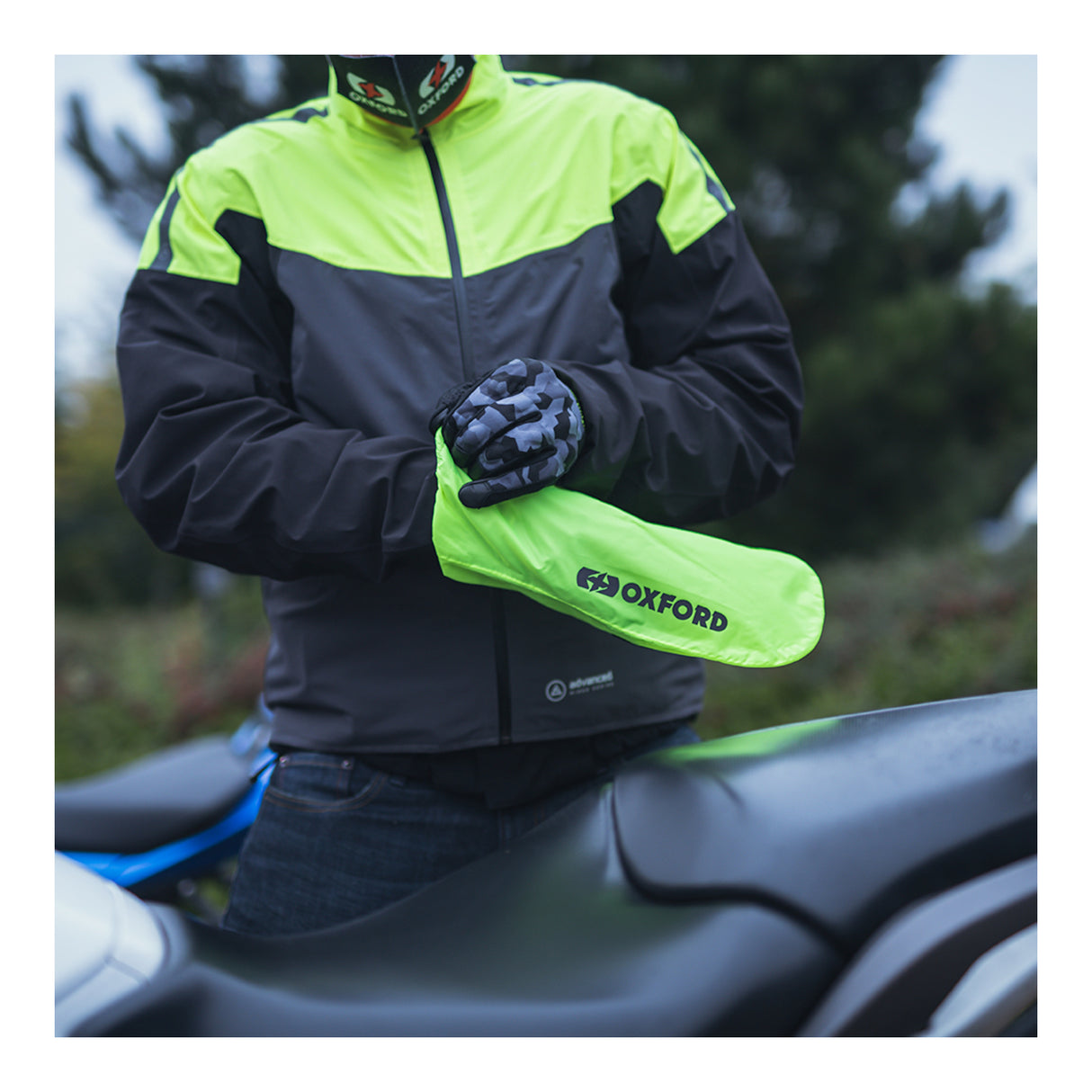 Oxford Rainseal Waterproof Black/Fluro Over Gloves