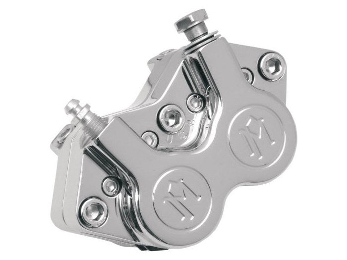 Performance Machine P00522200CH Right Hand Front 4 Piston Caliper Chrome for FXSTS Springer Softail