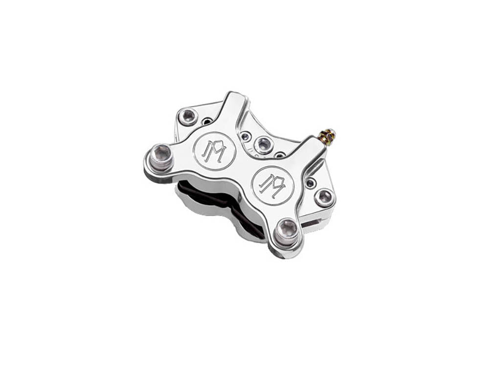 Performance Machine P00522300CH Universal 4 Piston Caliper Chrome for H-D w/11.5" Disc Rotor