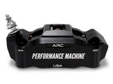Performance Machine P00522426MB Race Series Right Front Radial Mount 4 Piston Caliper Black