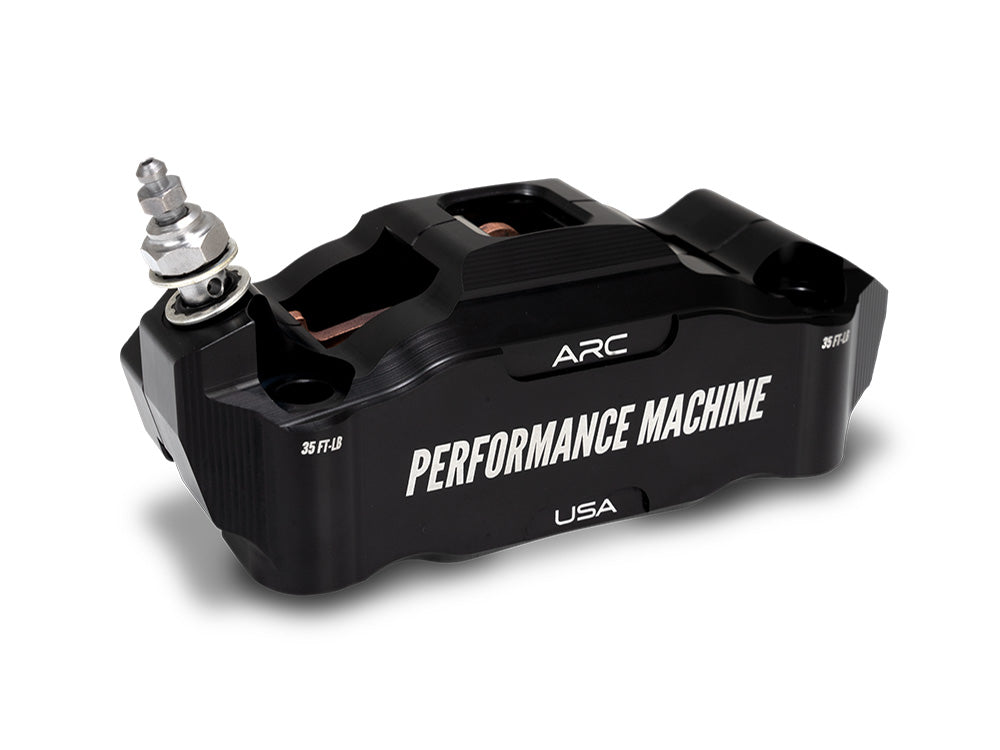 Performance Machine P00522427MB Left Hand Front Race Series Radial 4 Piston Caliper Black