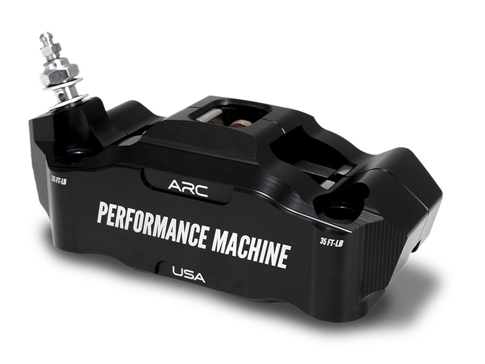 Performance Machine P00522427MB Left Hand Front Race Series Radial 4 Piston Caliper Black