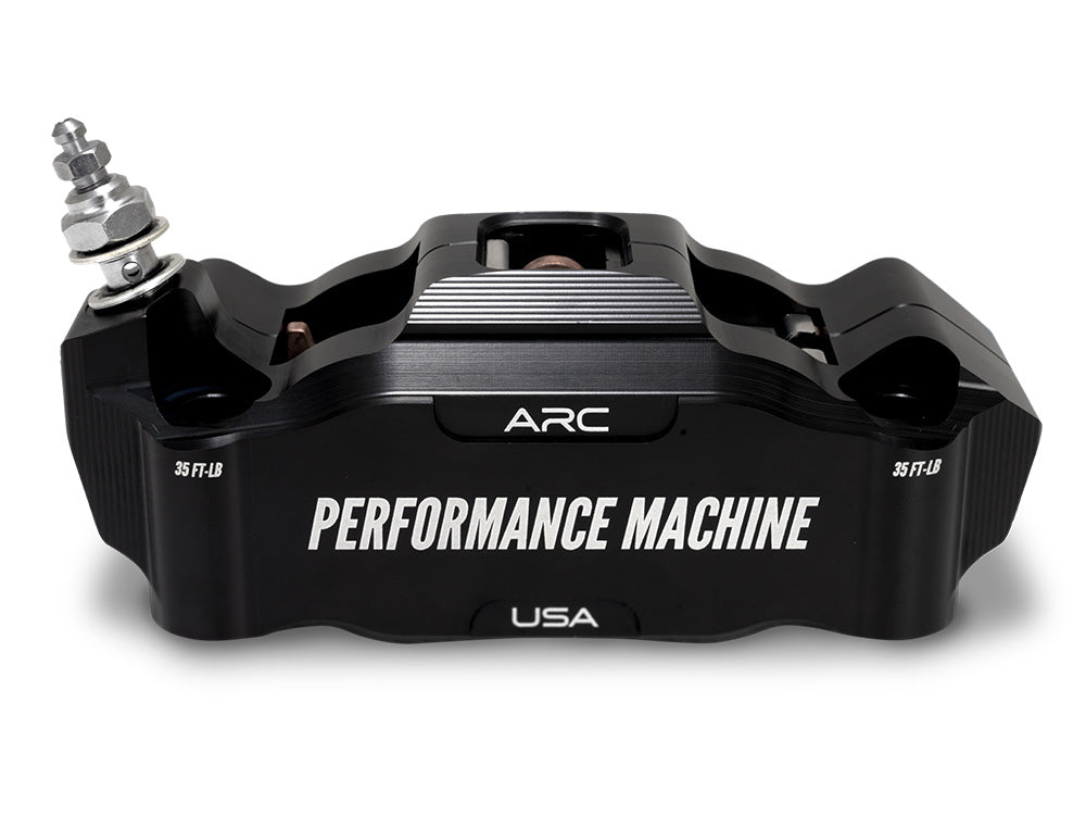 Performance Machine P00522427MB Left Hand Front Race Series Radial 4 Piston Caliper Black