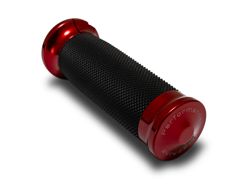 Performance Machine P00632105MR Contour Handgrips Red for Harley-Davidson CVO Touring 23-Up/Street Glide/Road Glide 24-Up/Touring/Softail 25-Up