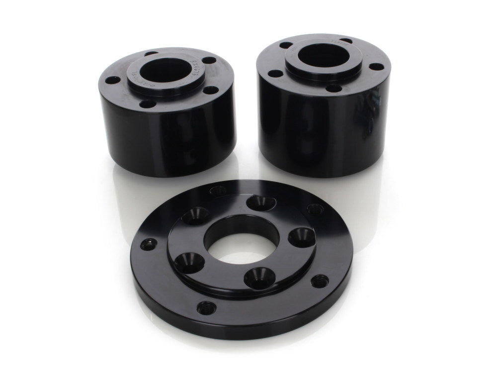 Performance Machine P01291277B Rear Wheel Hub Black for Performance Machine Wheels on Touring 84-99 w/Rear Belt