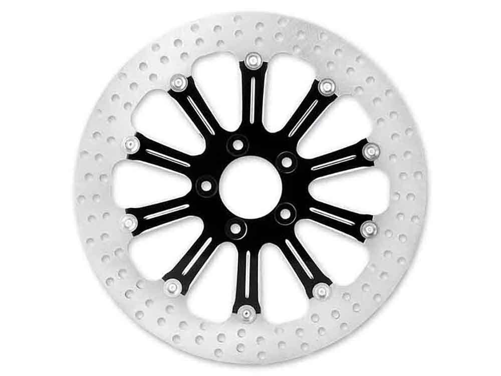 Performance Machine P01331523RELSBMP 11.5" Rear Revel Disc Rotor Black Contrast Cut Platinum for H-D 81-Up w/11-1/2" Disc Rotor