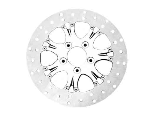 Performance Machine P01331800HEASCH 11.8" Left or Right Hand Front Heathen/Paramount Disc Rotor Chrome for Softail 15-Up/Touring 08-Up/Dyna 06-17/Spor