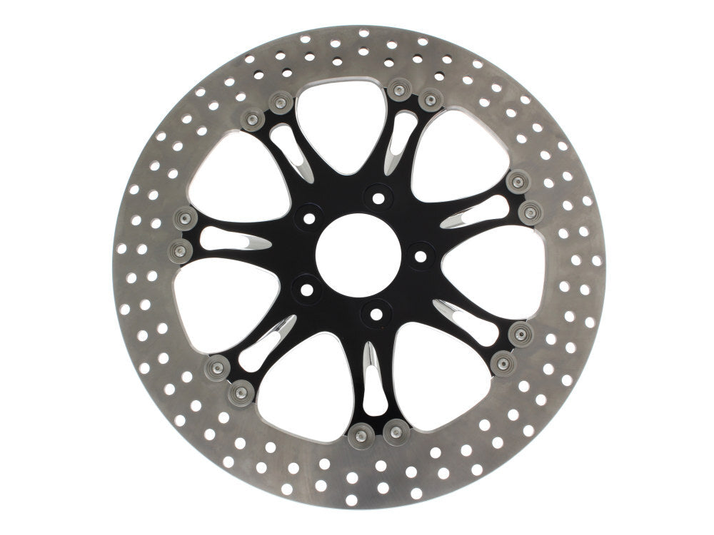 Performance Machine P01333015HEASBMP 13" Left or Right Hand Front Heathen/Paramount Disc Rotor Black Contrast Cut Platinum