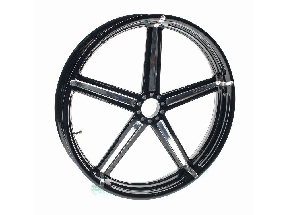 Performance Machine P01571106RFRMBMP 21" x 3.50" Wide Formula Wheel Black Contrast Cut Platinum